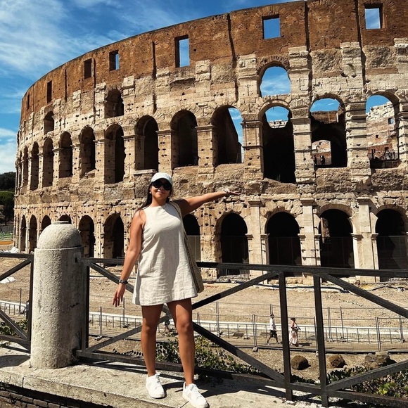 Abercrombie and Fitch linen blend dress SP - Picture 4 of 6